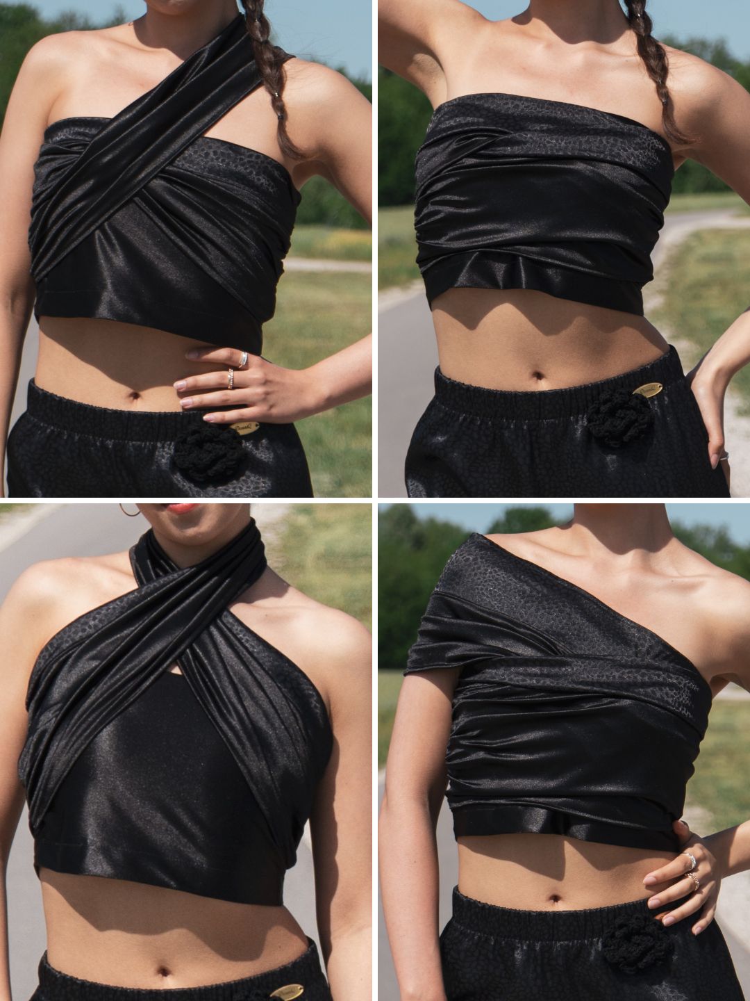 Scheherazade szett - baggy nadrág crop toppal