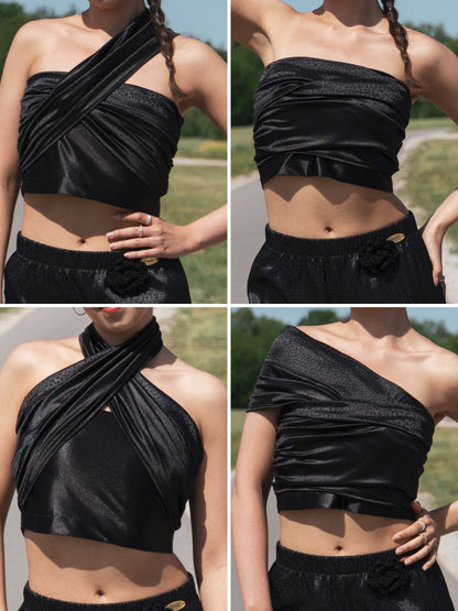 Scheherazade szett - baggy nadrág crop toppal