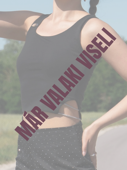 Silver Talk - crop top