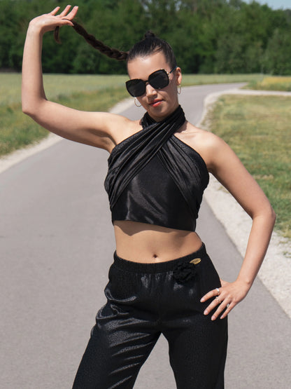 Scheherazade szett - baggy nadrág crop toppal