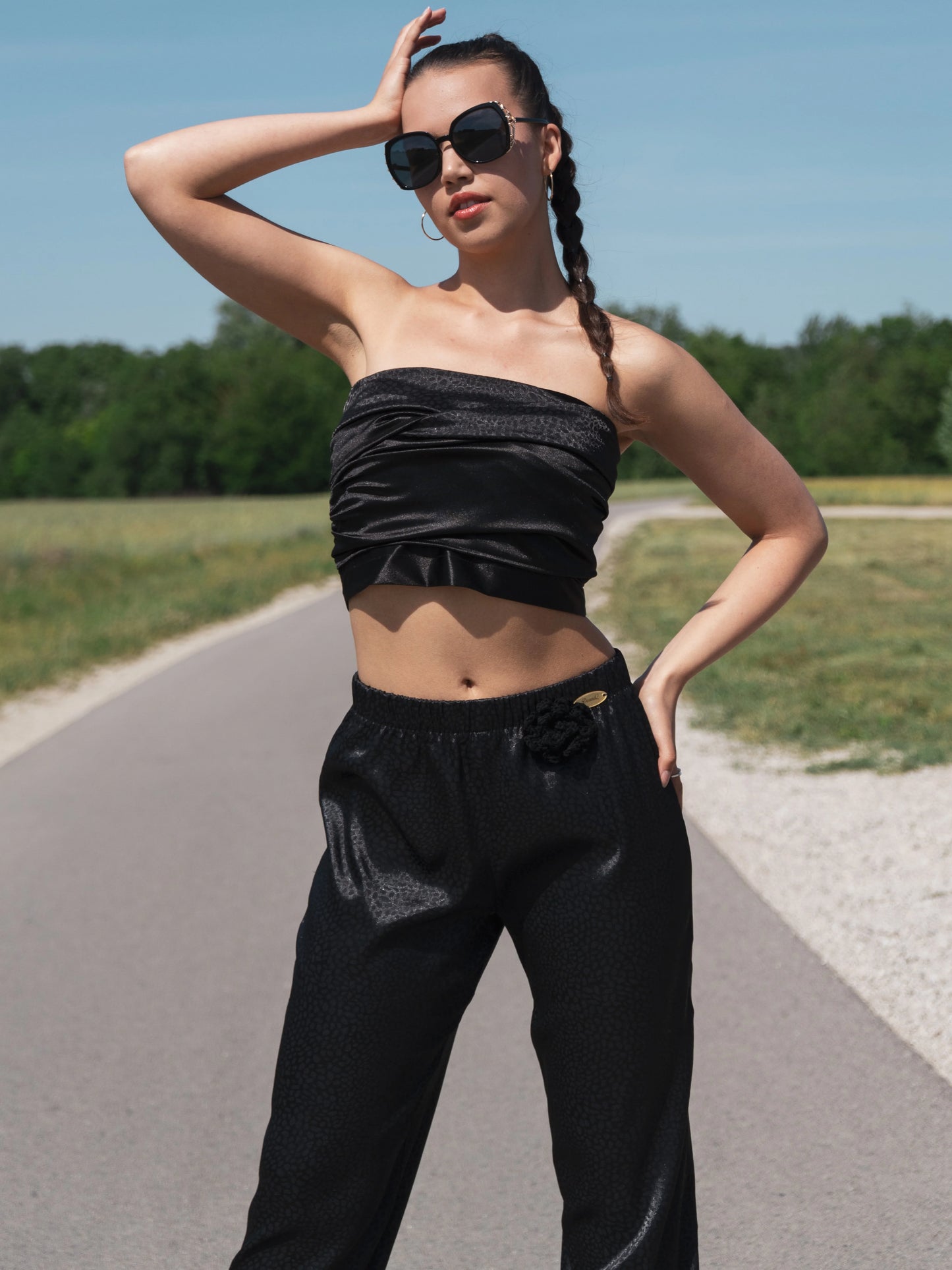 Scheherazade szett - baggy nadrág crop toppal