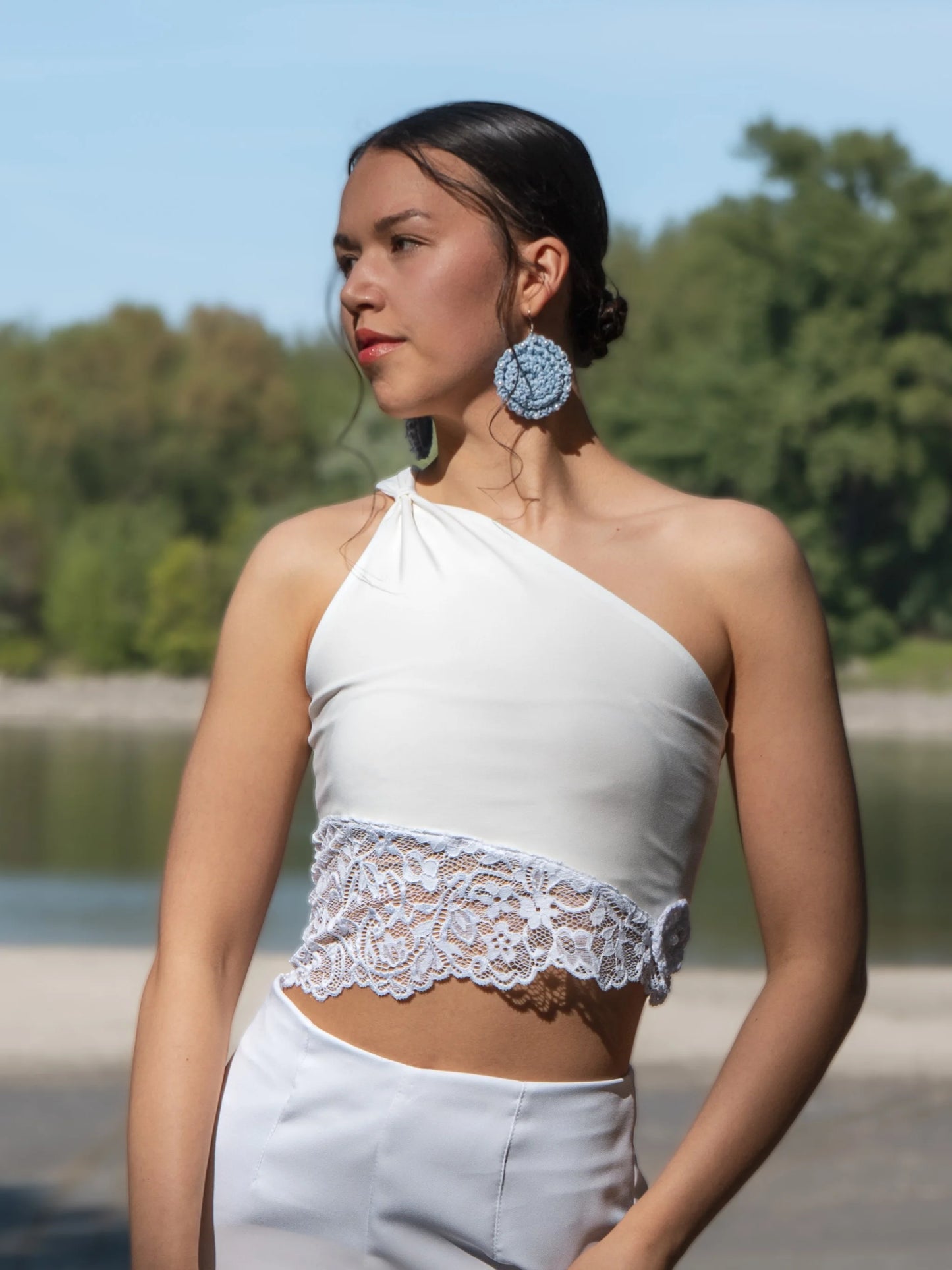 Luna Lace szett - csipkés nadrág és felső