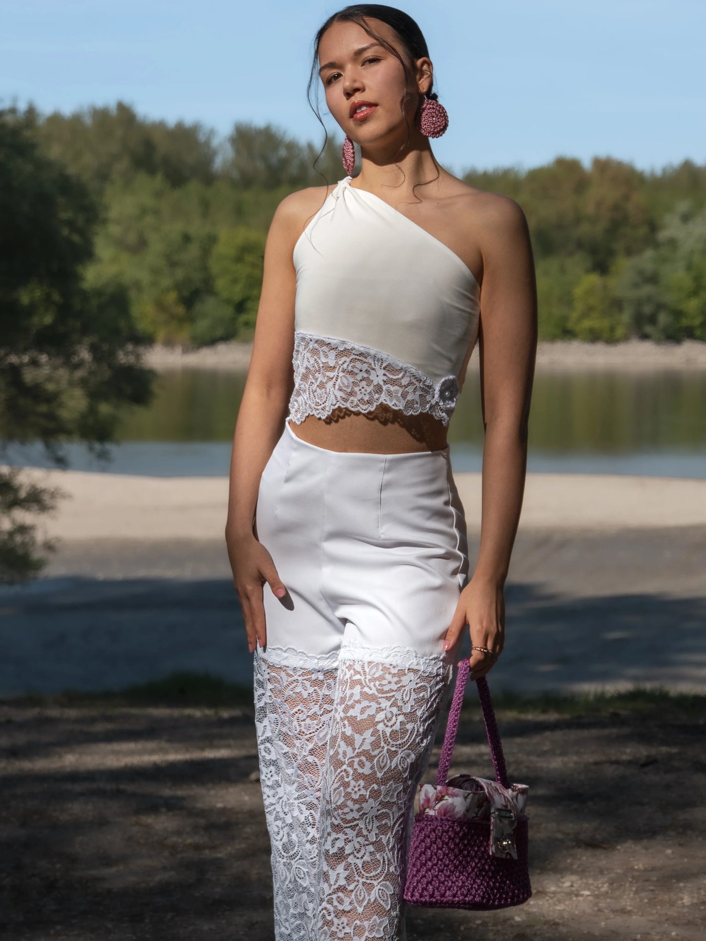 Luna Lace szett - csipkés nadrág és felső